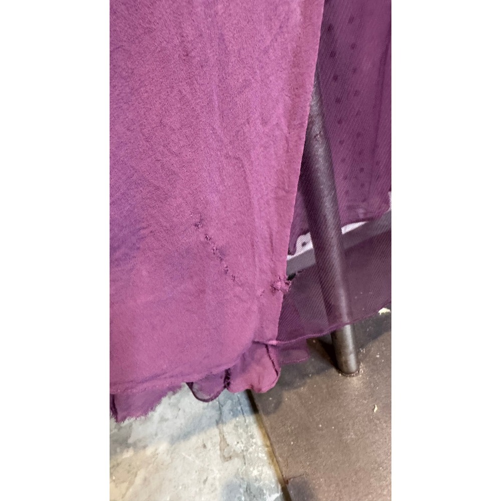 Victorias Secret | Vintage Y2K 2003 Plum Purple Silk Halter Maxi Chemise - Picture 10 of 13
